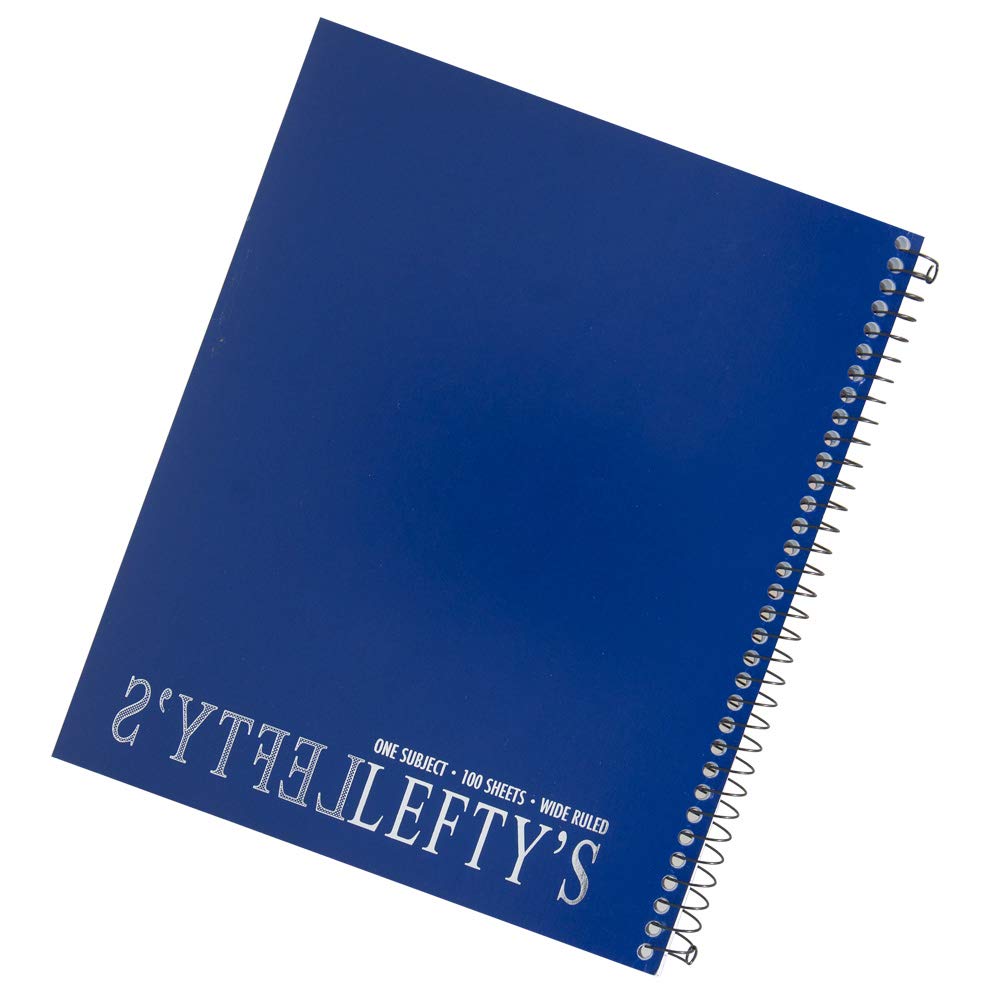 Comet School Supply Left-Handed Wide Ruled Notebooks Set of 4 Assorted Colors