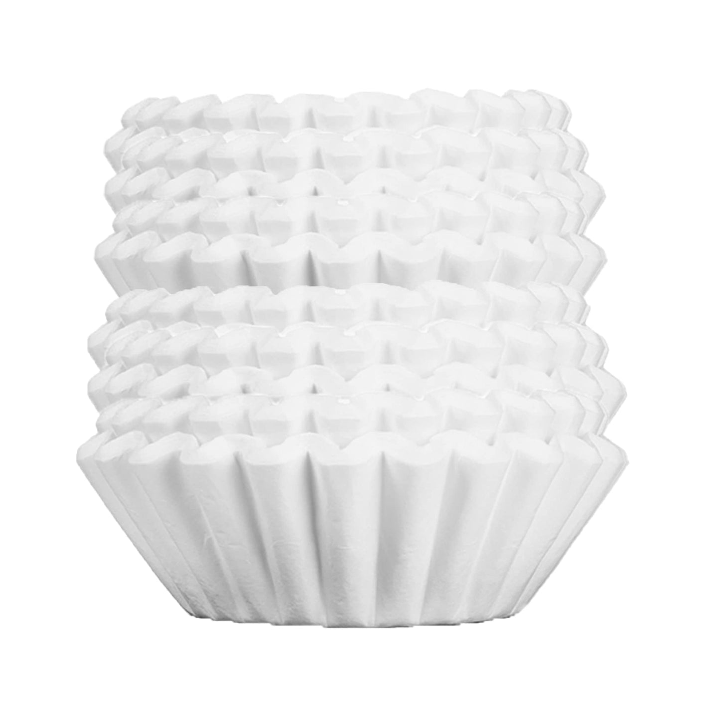 Big Joe® Large Coffee Filters (500 Count) - Extra Tall Walls Prevent Ground Overflow - Fits BUNN 12-Cup Commercial Pour Over & Drip Machines - 9¾" Diameter, 2¾" Walls - Made in USA