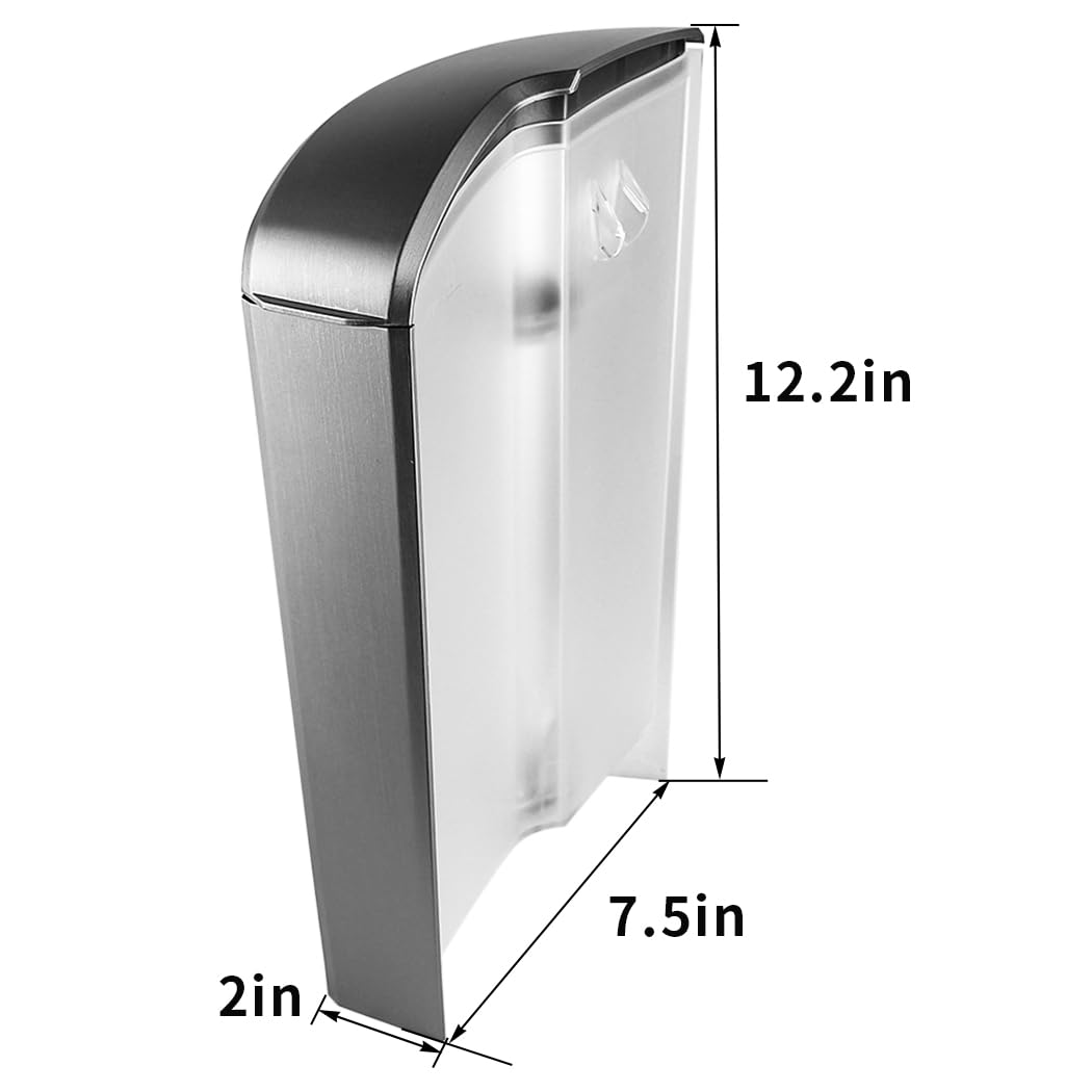 Joyparts Replacement Part Water Reservoir with Water Filter Holder and 3 Charcoal filters,Compatible with Keurig K-Elite Coffee Maker Only (Brushed Silver)