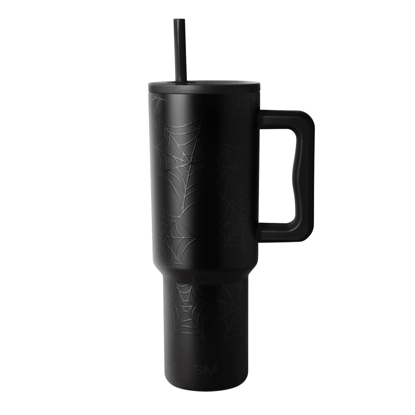 Simple Modern Halloween 40 oz Trek Tumbler with Handle and Straw Lid | Cup Holder Friendly Insulated Stainless Steel Travel Mug | Spiderwebs