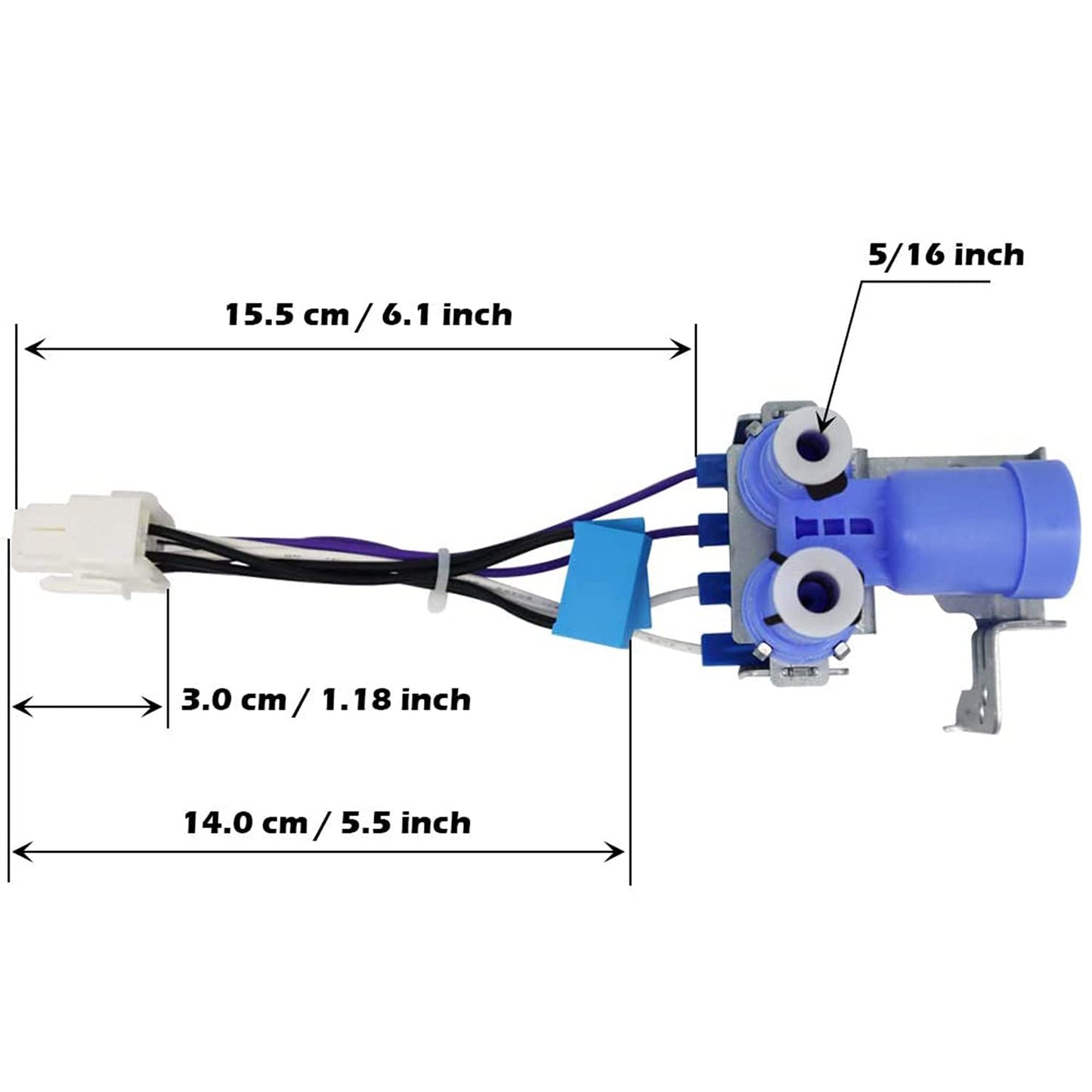[DA62-02360B Valve OEM Mania] DA62-02360B NEW OEM compatible for Samsung Refrigerator Water Solenoid Valve Replacement Part