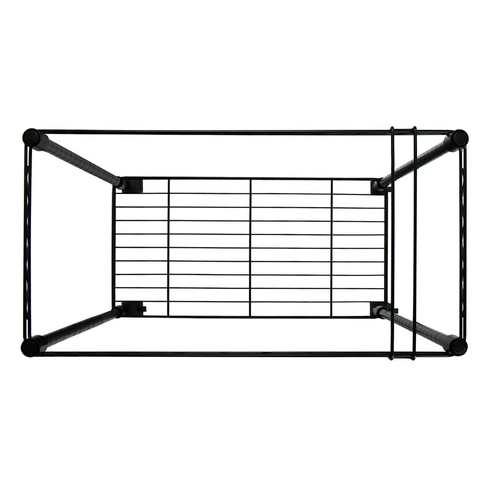 Oceanstar Portable 1-Tier Metal Rolling File Cart, Black,24 in