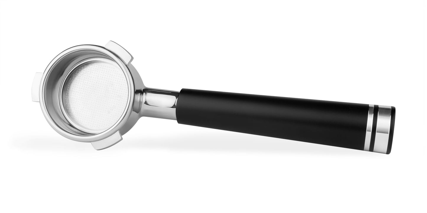 LILQ 54mm Naked Bottomless Portafilter Compatible with Breville Barista Express, Barista Pro, Bambino, and More – 18-20g basket included (Aluminum Flat, 54mm)
