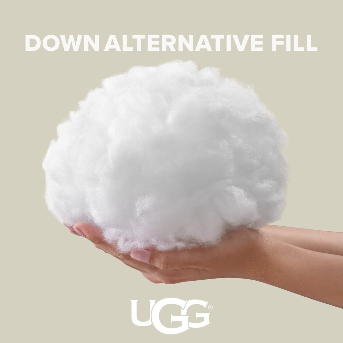 UGG Standard/Queen Bed Pillow – Gusseted Down Alternative Pillow, Medium Firm Sleeping Pillows, Premium Luxury Home Decor Hypoallergenic Pillow for Queen Bed, White (Devon)