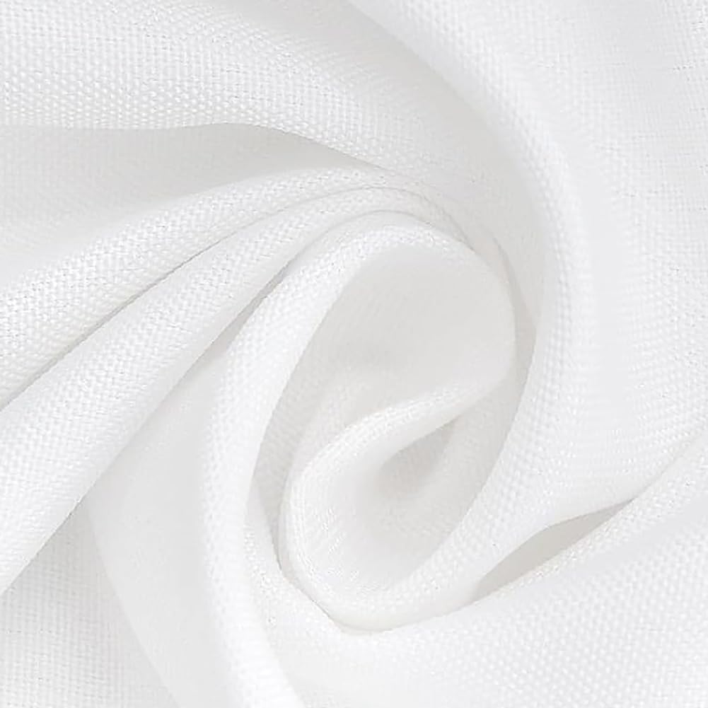 FINDYOU 12 Pack White Table Cloth Rectangle Table 60 x 102 Inch Tablecloths for 6 Foot Rectangle Tables. Stain and Winkle Resistant Polyester Washable White Cloths for Parties
