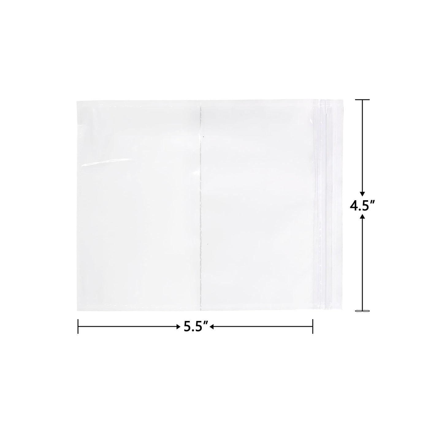 iMailer - 500 Pack 4.5"x 5.5" Packing List Envelopes -Resealable Adhesive Plastic Pouches for Shipping Labels and Document