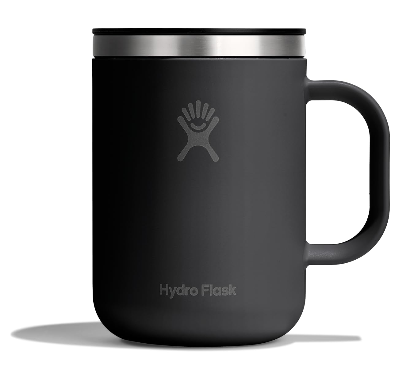 Hydro Flask Coffee Mug – Insulated Stainless Steel, Non Spill, Leak Resistant Travel Mug 24 Oz Tonal Black
