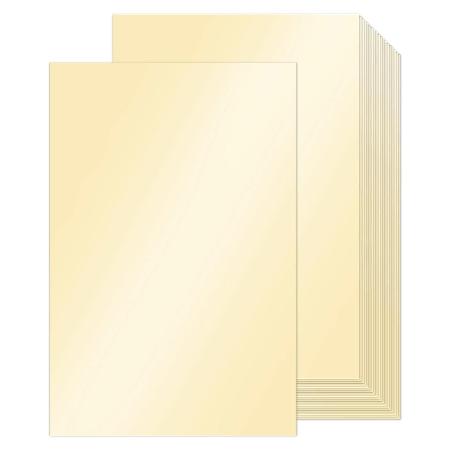 11x17 Cream Shimmer Cardstock, Goefun Ivory Pearlescent Ledger Paper 65lb, Thick Cardstock 100 Sheets for Drawings, Posters, Brochures, Flyers, Menu, Covers