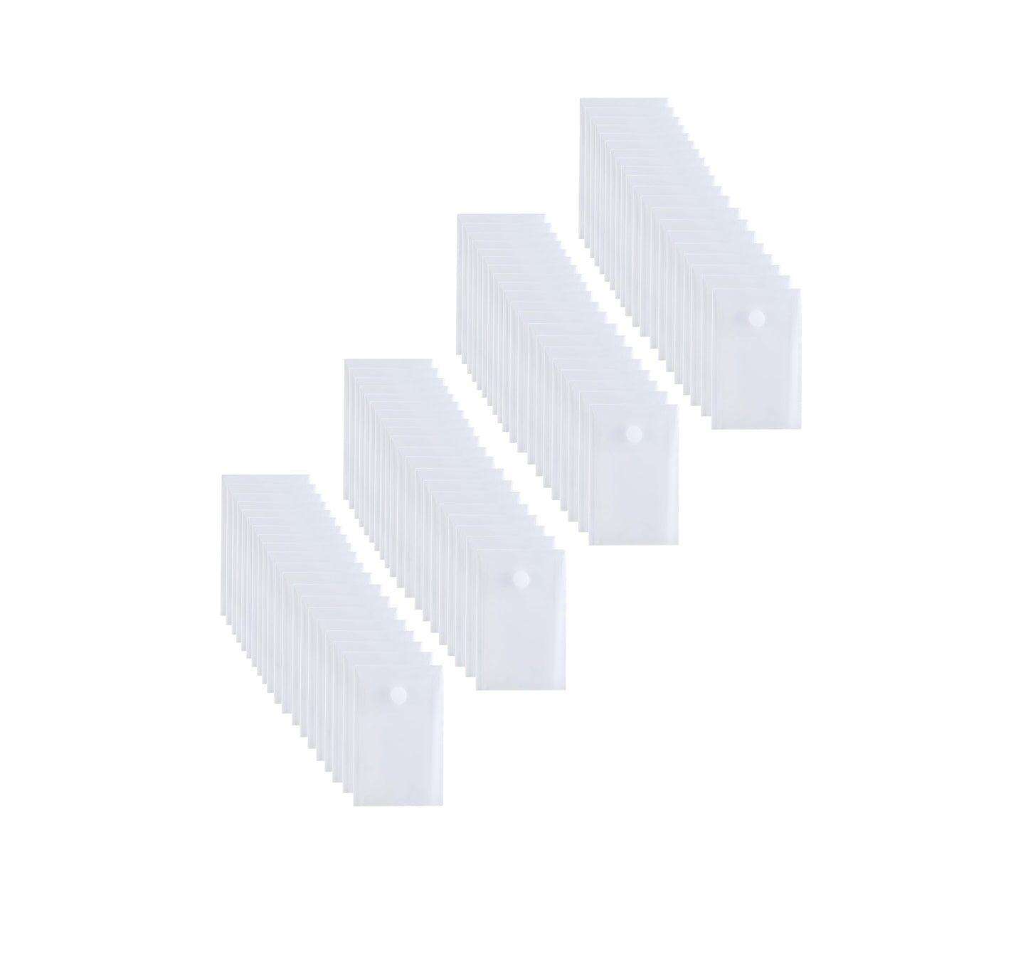 YESSART 3’’ x 5’’ Vertical Plastic Envelopes Hook Loop Closure Coupon Receipt Sticker Holder 80 Pack