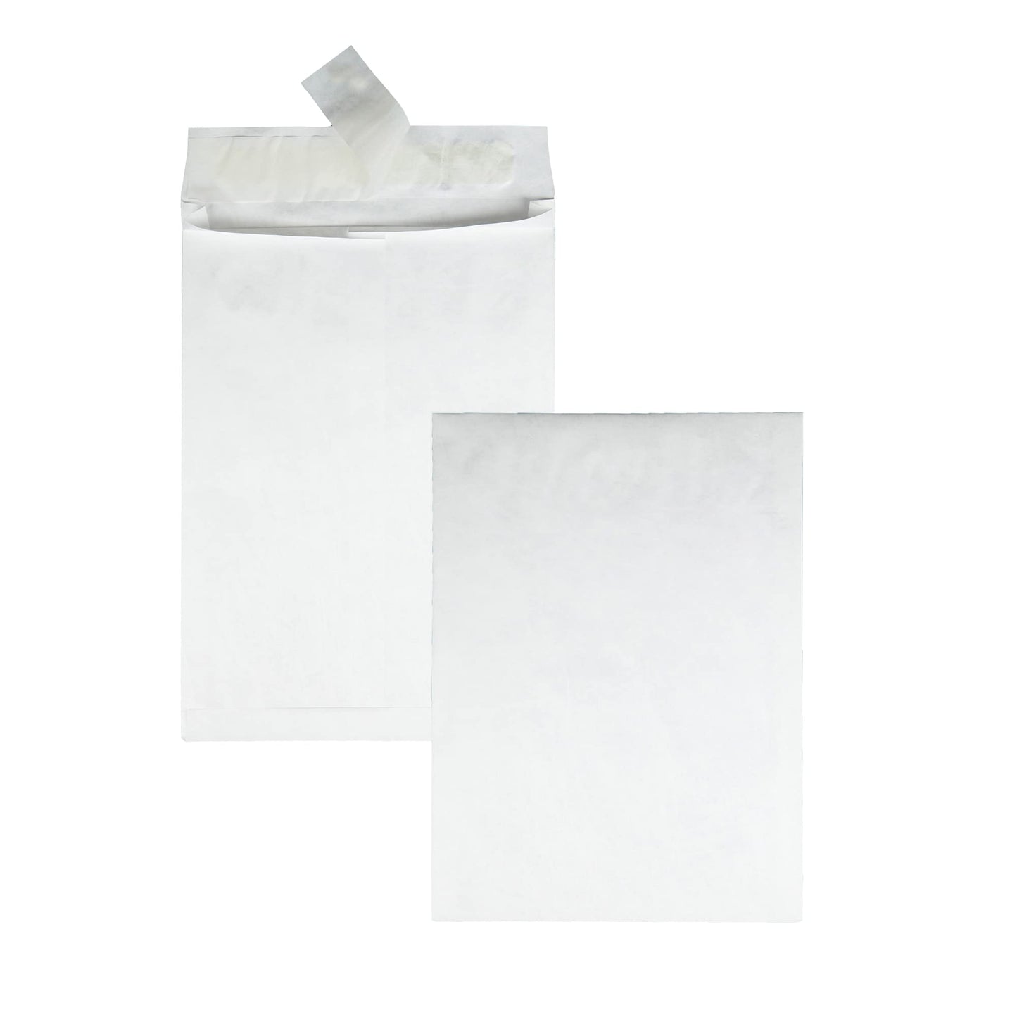 Quality Park Tyvek Envelopes, 25 Pack, Large 10 x 13 Mailers, 2 Inch Expansion, Rip, Puncture & Water Resistant Self Sealing Mailing Bags for Lightweight Shipping, White