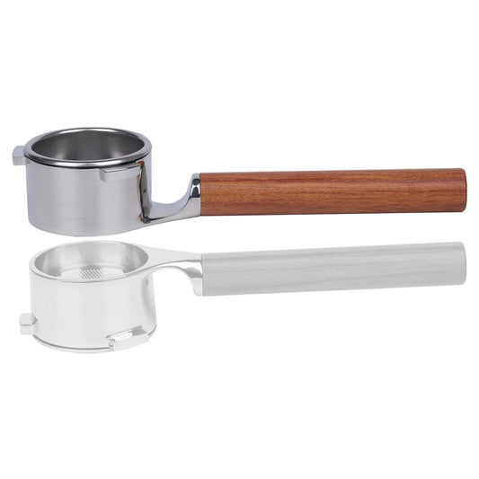 54mm Bottomless Portafilter Lay Flat | Compatible for Breville Barista Express, Pro, Touch, and Impress | Sits Flat for Easy Tamping