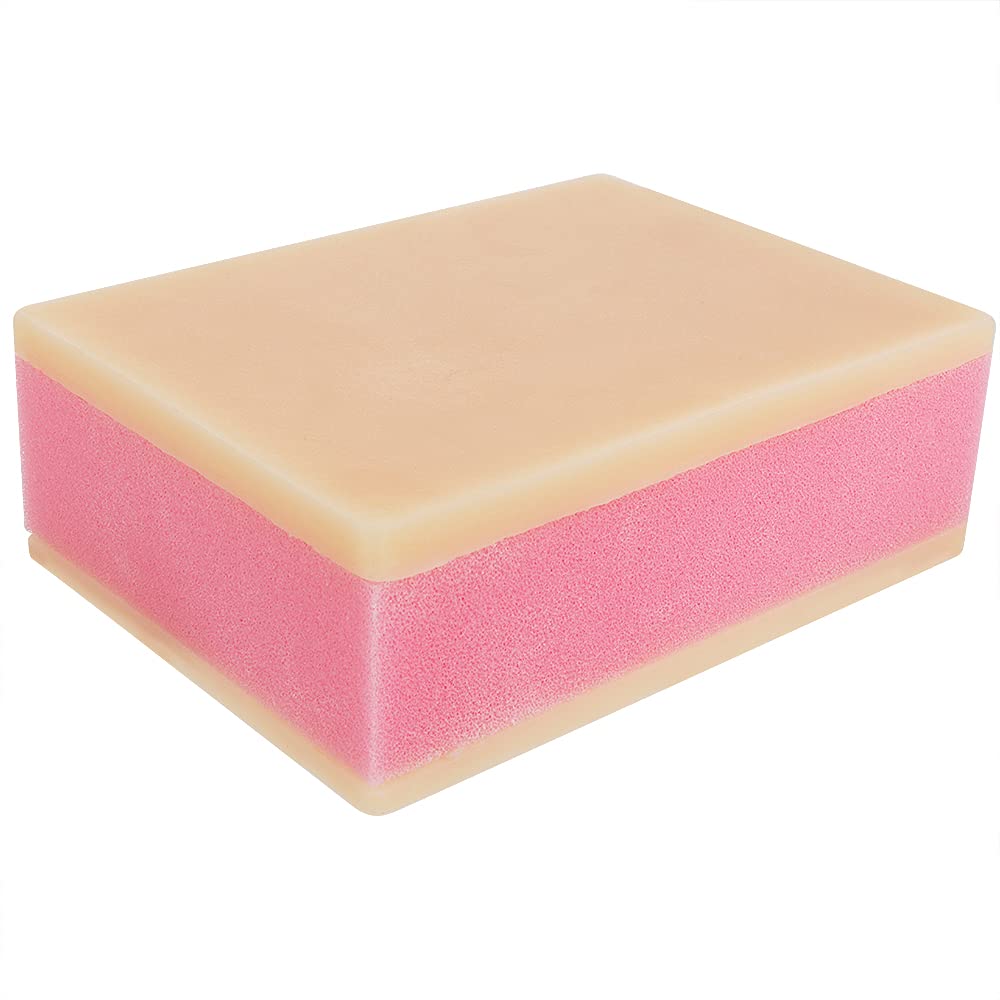 12 Pack Silicone Sponge Human Skin Injection Pad Training Model, Nurse Student Practice