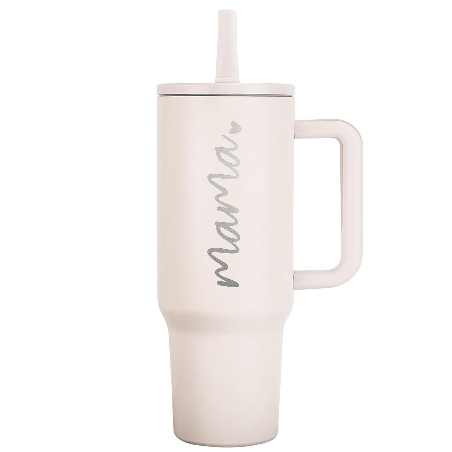 JETIKON Mama Tumbler 40 oz Cup with Lids Straws First Mothers Day Gifts for New Mom Gifts for Pregnant Mother, Mama, Mom To Be