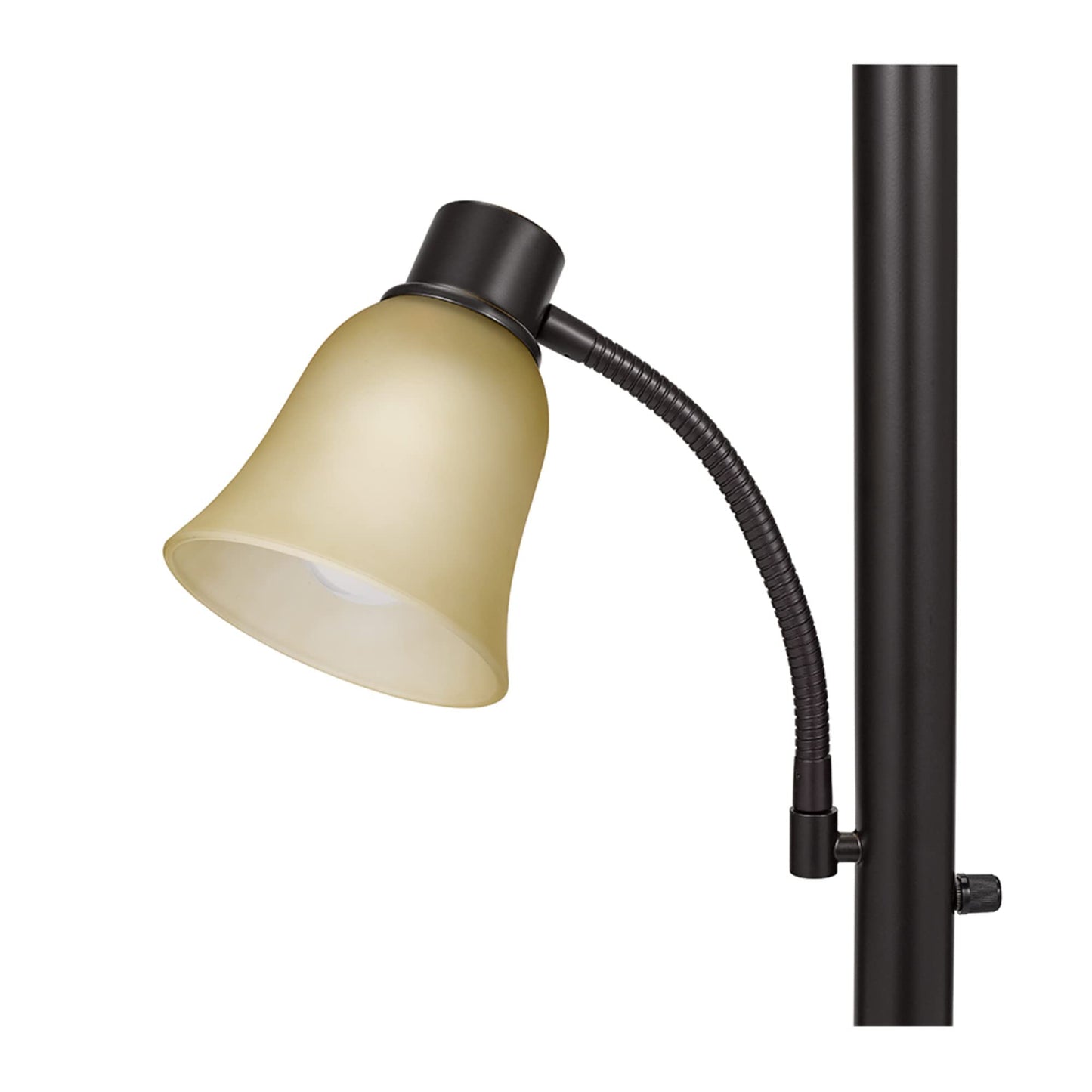 Catalina Lighting Transitional Uplight Floor Lamp with Reading Light, Standing Lamp, Living Room Light, LED Bulb NOT Included,71", Dark Bronze
