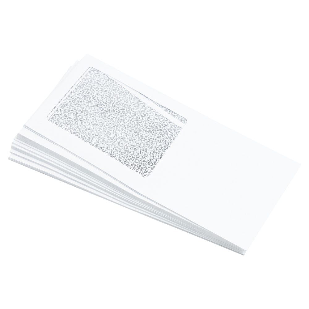 LUXPaper #10 All Purpose Window Envelopes | Security Tint | 4 1/8" x 9 1/2" | White | 24lb. Text | 500 Qty