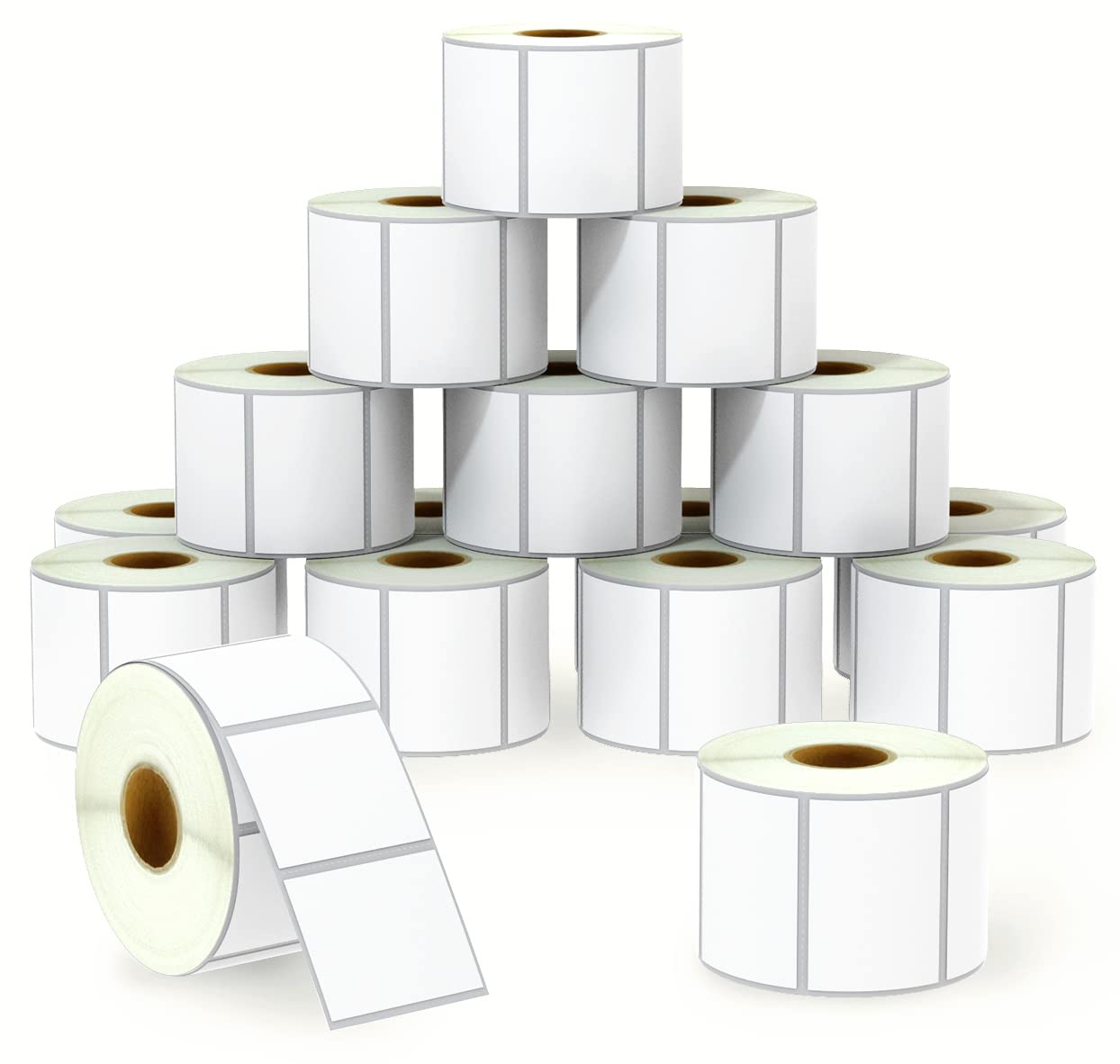 BETCKEY - 2" x 1.5" (51 mm x 38 mm) UPC Barcode & Address Labels Compatible with Zebra & Rollo Label Printer,Premium Adhesive & Perforated [16 Rolls, 16000 Labels]