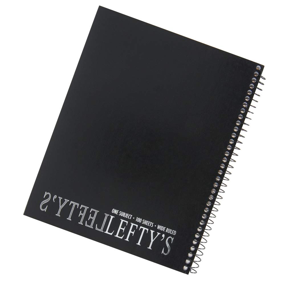 Comet School Supply Left-Handed Wide Ruled Notebooks Set of 4 Assorted Colors