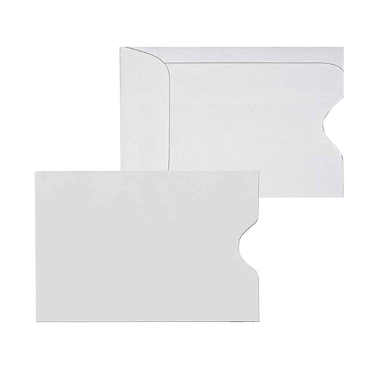 1000 Cashier Depot - Key Card Holders, Credit Card Protectors, White Paper Sleeves, 2-3/8 x 3-1/2 Inch, Sturdy 24lb. Paper, 1000 Count
