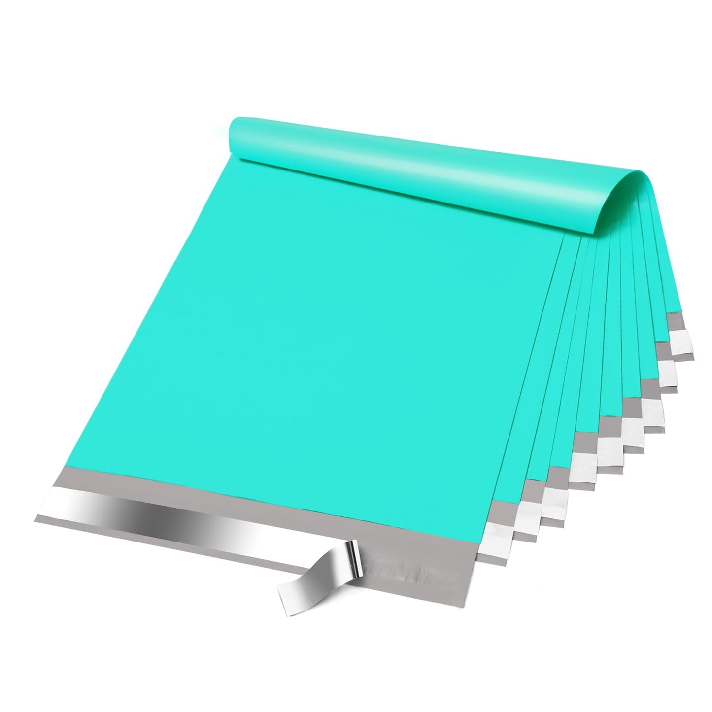 Fuxury Large Poly Mailers 14.5x19'' 200Pc, Waterproof Shipping Bags for Clothing, Strong Adhesive Mailers Poly Bags for Small Business Suppliers, Durable Shipping Envelopes Mailing Bags Teal