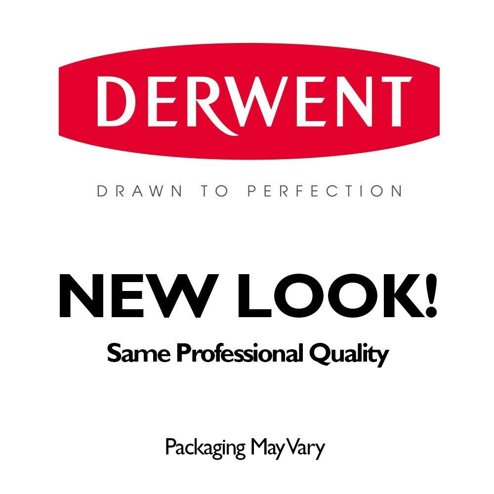 Derwent 34202 Graphic Full Set Graphite Drawing Pencils, Professional Quality (9B-9H), Black,Set of 24