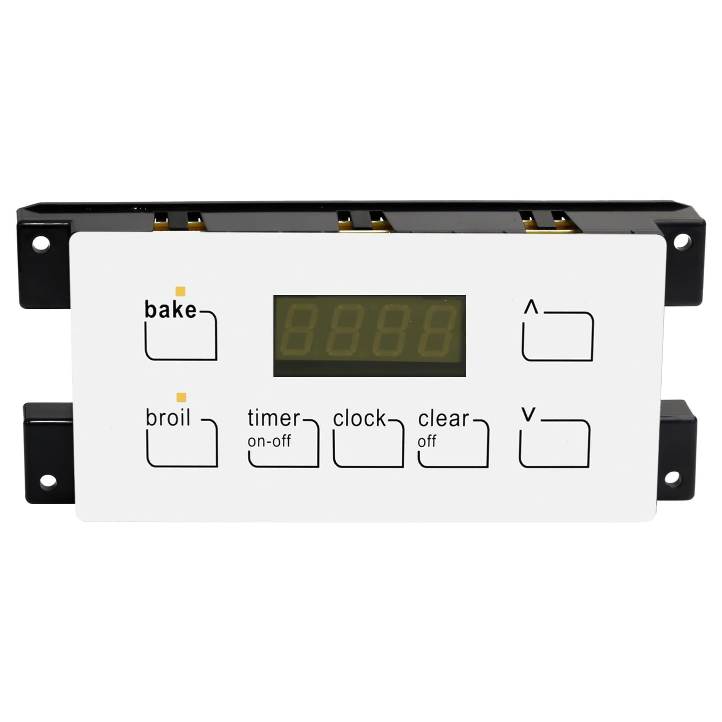 316455410 Range Oven Control Board for Electrolux Kenmore, Gas Range 7 Button Control Board Clock 5304518661 316222800 （White）