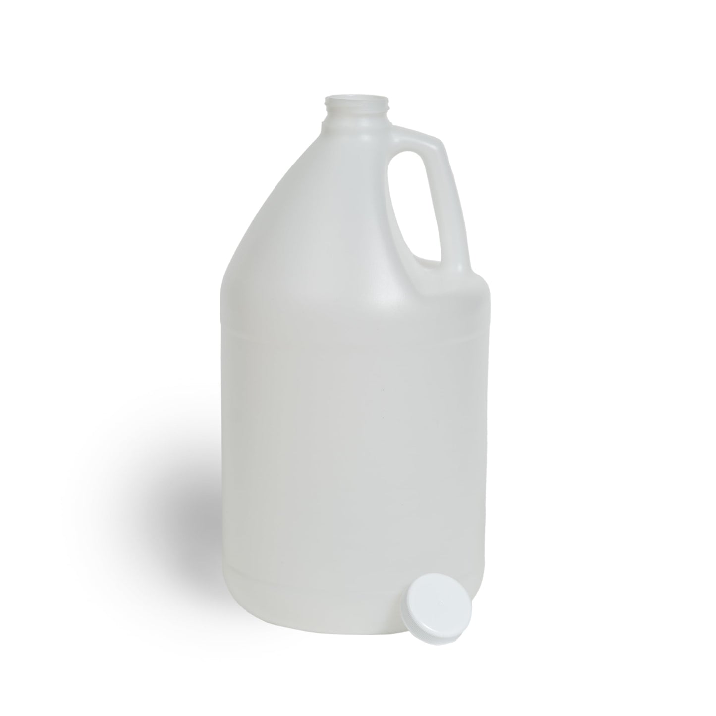 FastRack 4-Pack 1 Gallon Water Bottle Plastic Jug Container with Lid | White Food Grade Gallon Water Jug, BPA-Free, Leak-Proof Pitcher With Lid Fermentation, Brewing, Storage & More
