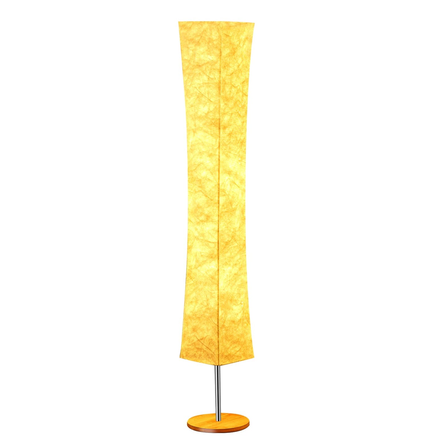 Soft Light Floor Lamp, 58 inch Simple Design Morden 3 Color Lighting Remote Control LED lamp with Tyvek Fabric Shade,Brightness Adjustable for Living Room Bedroom Game Room