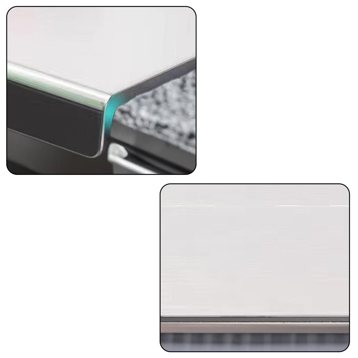Stainless Steel Cutting Boards for The Kitchen, Suitable for Meat, Fruits, Vegetables, Bread, and Baking Large-sized Cutting Boards (19.7 x 19.7 in)