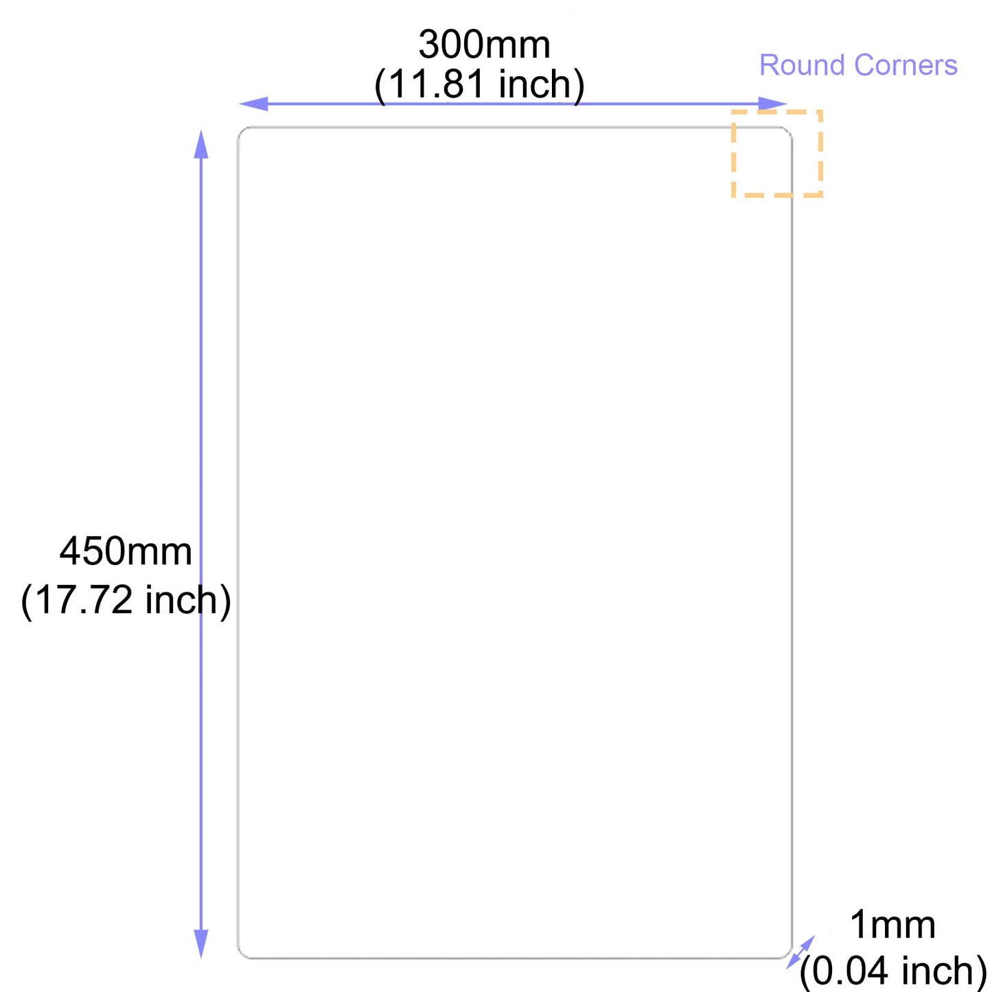 ebamaz Aluminum Alloy Sublimation Blanks 300 X 450 X1mm 3PCS Metal Photo Signs Round Corners Plates Pure White Pack of 3PCS