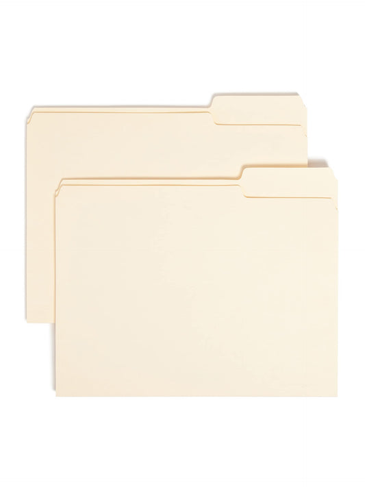 Smead File Folder, 1/3-Cut Tab Right Position, Letter Size, Manila, 100 Per Box (10333)