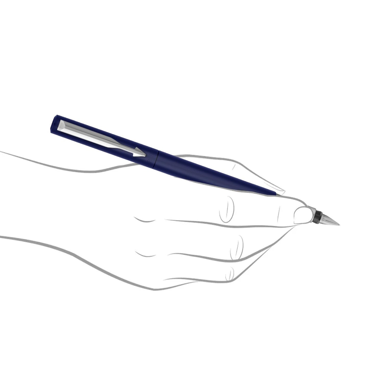 Parker Vector Standard Calligraphy Ct Fountain Pen (Blue)