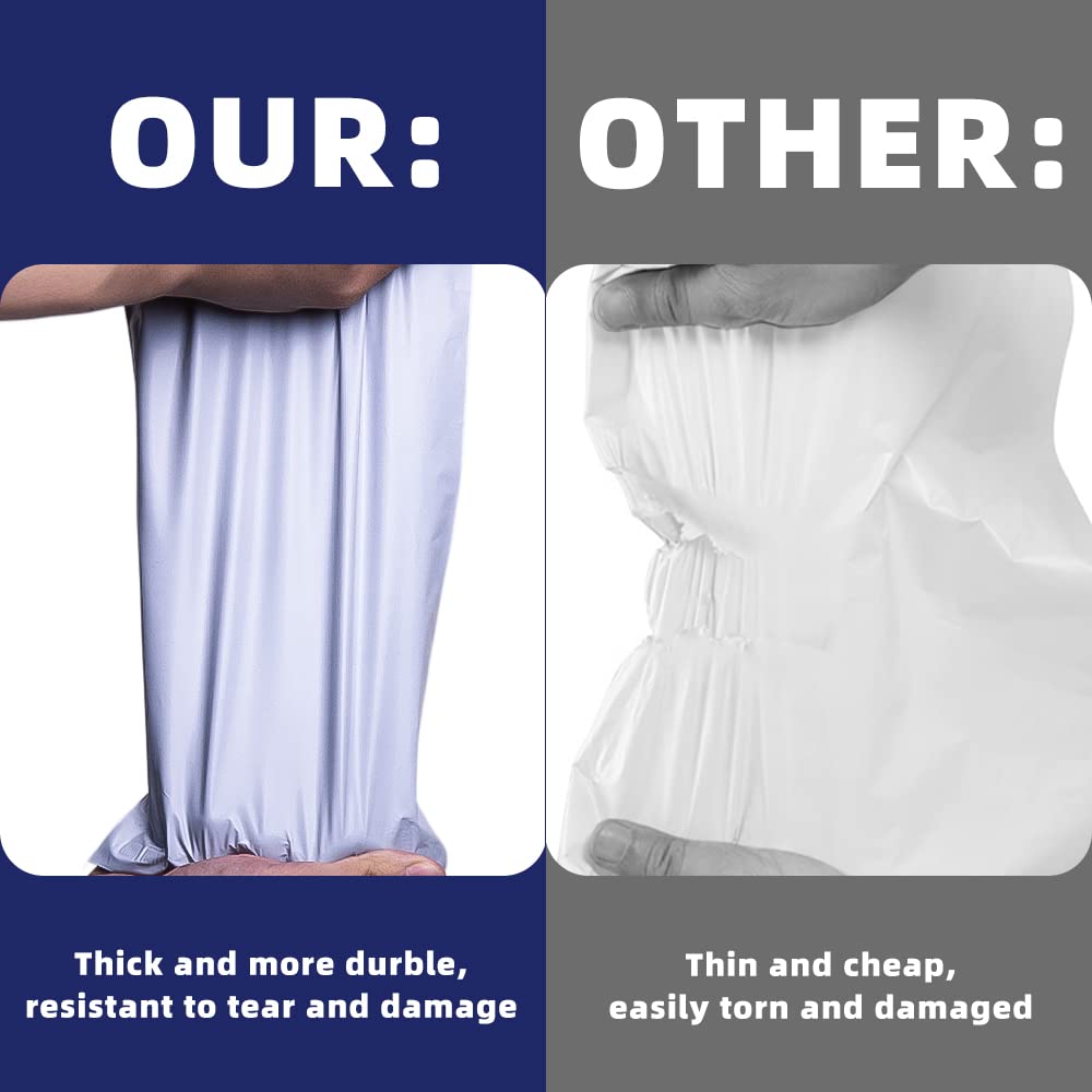 POLYSELLS 1000 6x9 Inch White Pack Poly Mailers Shipping Envelopes, Strong Adhesive Sealing, Waterproof, and Tear-resistant Postal Mailing Bags. Mailer Bags for clothing, books, and accessories