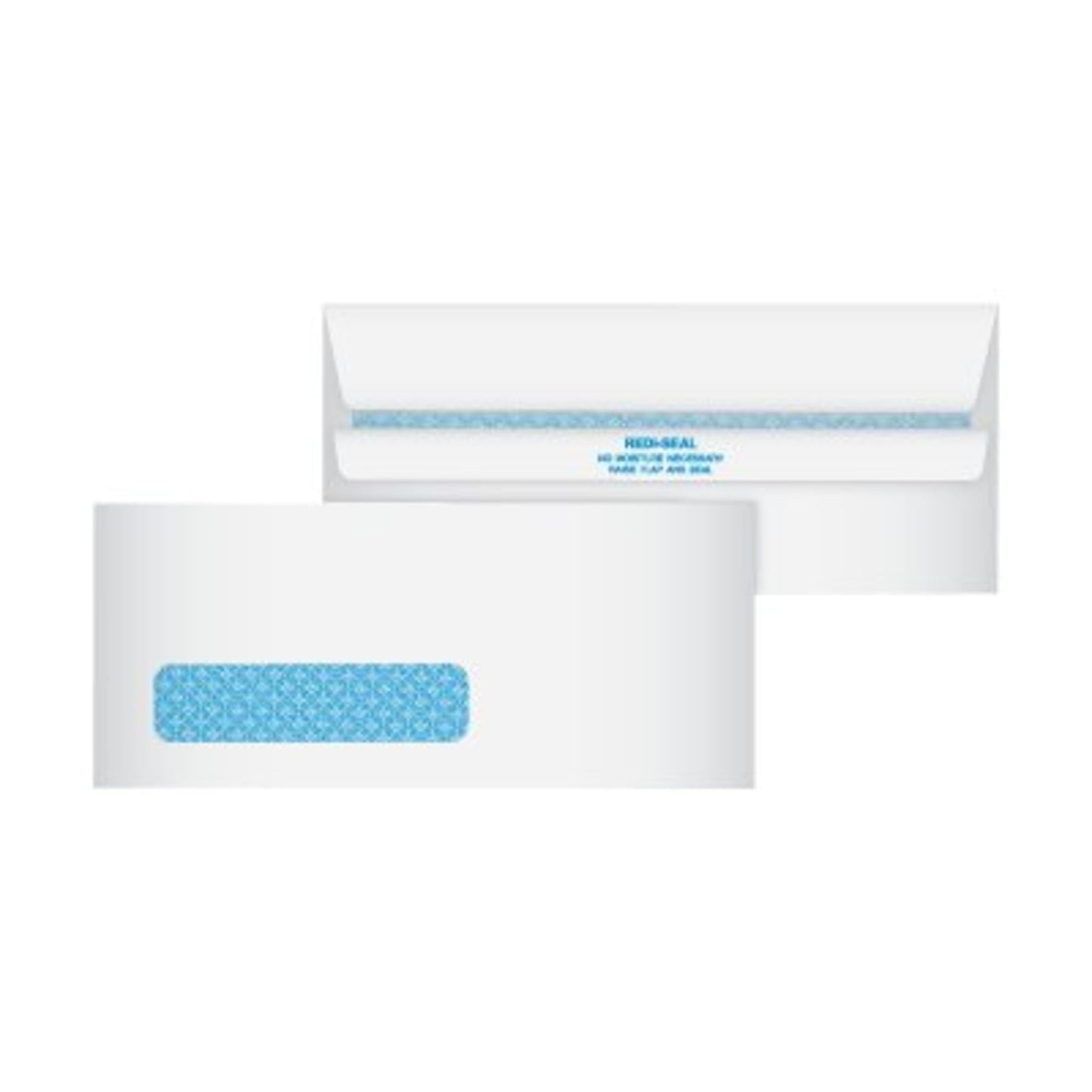 Quality Park #10, Redi-Seal Security Tint Business Envelopes, Self-Seal, 24-lb, White, 500/Box (11218)