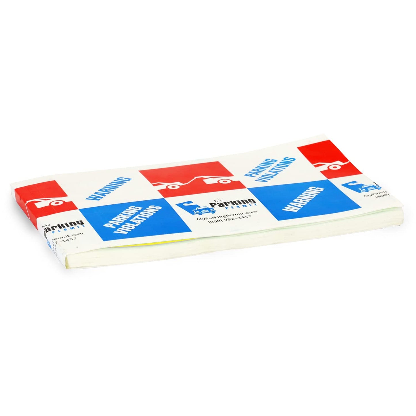 SmartSign 'You Have Parked in Private Parking Area' Violation Stickers, Book of 50 Labels, 5" x 8", Tow Warning Parking, Hard to Remove Write-On Tickets, Fluorescent