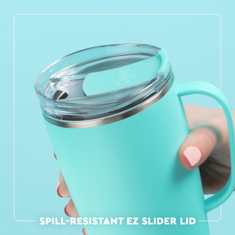 Swig Life 18oz Travel Mug, Insulated Tumbler with Handle and Lid, Cup Holder Friendly, Dishwasher Safe, Stainless Steel, Travel Coffee Cup, Nurse Gifts for Women (Scrub Life)