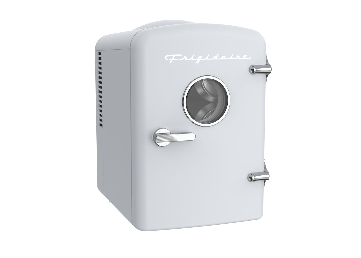 Frigidaire EFMIS171 Retro Mini Portable Personal Fridge - Ideal for Home, Office or Dorm - Includes Carrying Handle, AC/DC Wall/Car Charger (White)