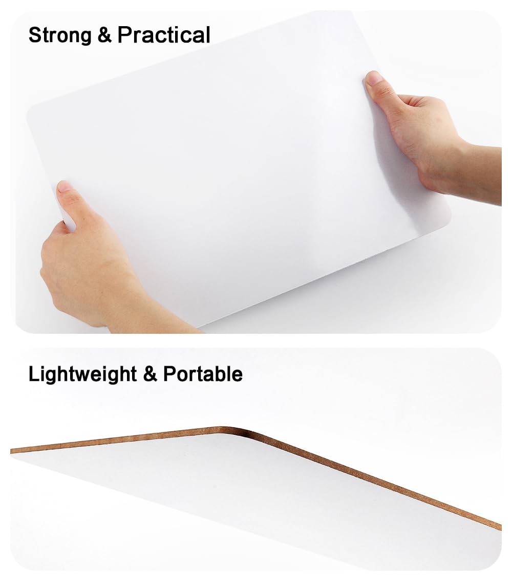 Dry Erase Lapboards, HERKKA 32 Pack Double Sided Dry Erase Lap Boards 9 x 12.5 Inch Small Dry Erase Boards for Students Classroom Teacher Supplies