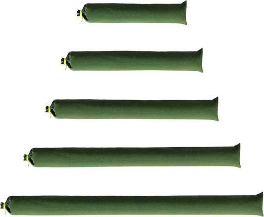 Upgraded Extra-Thick Reusable Flood Sandbags - Double-Stitched Canvas, Leak-Proof Closure | Multiple Sizes (3ft-10ft) for Water Barrier & Flood Protection (10ft (Upgraded) 4-Pack)