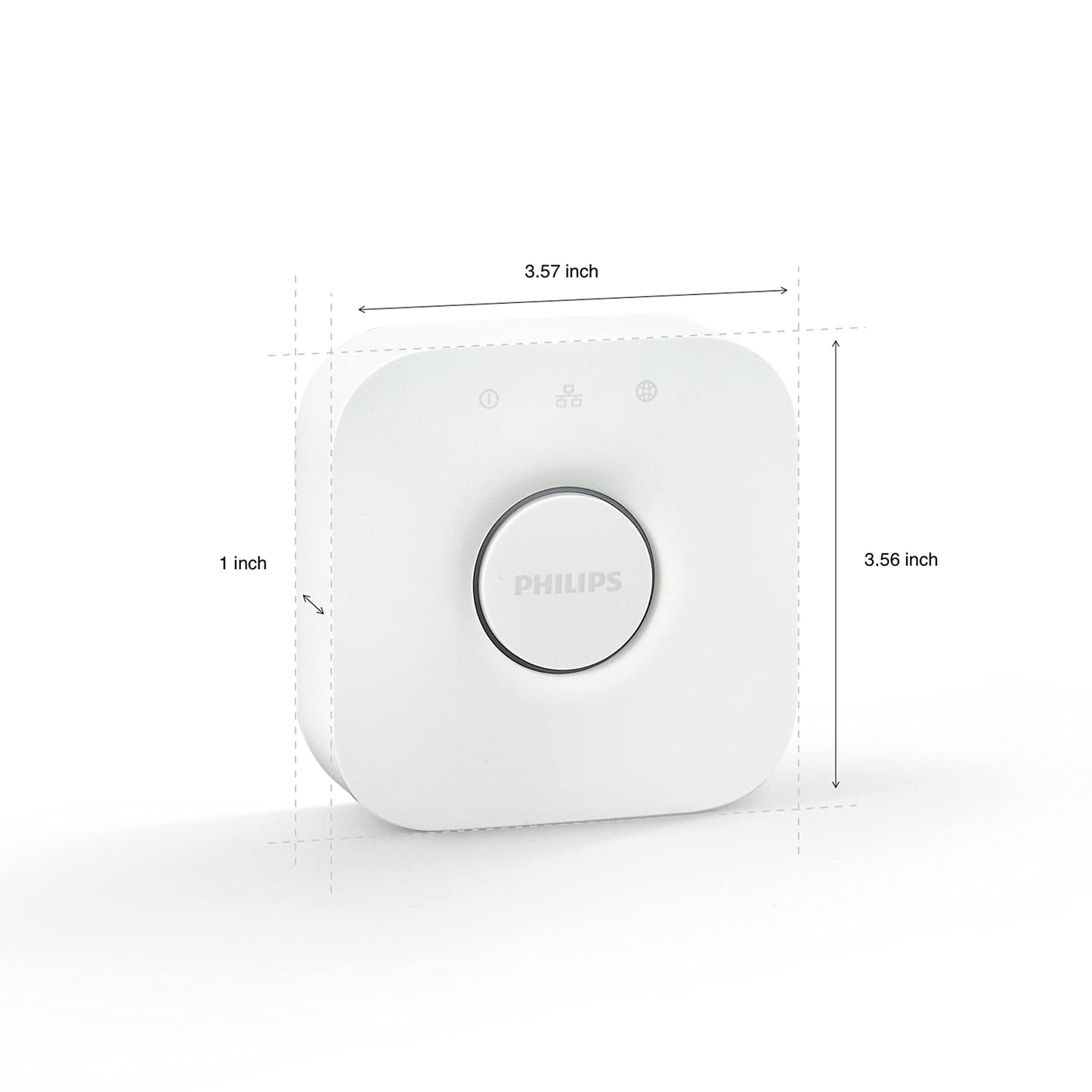 Philips Hue Bridge, Unlock the Full Potential of Hue Bridge System, Multi-Room and Out-of-Home Control, Create Automations and Zones, Smart Lighting Hub, Works with Voice and Matter-Compatible