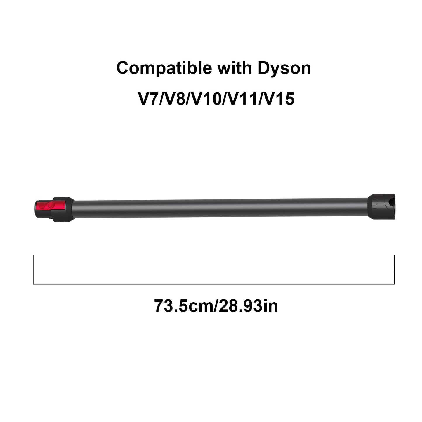 Replacement Wand Extension Tube for Dyson V7 V8 V10 V11 V15 Models,Quick Release Wand Accessories Compatible with Dyson Cordless Stick Vacuum Cleaner of V7 V8 V10 V11(Iron)