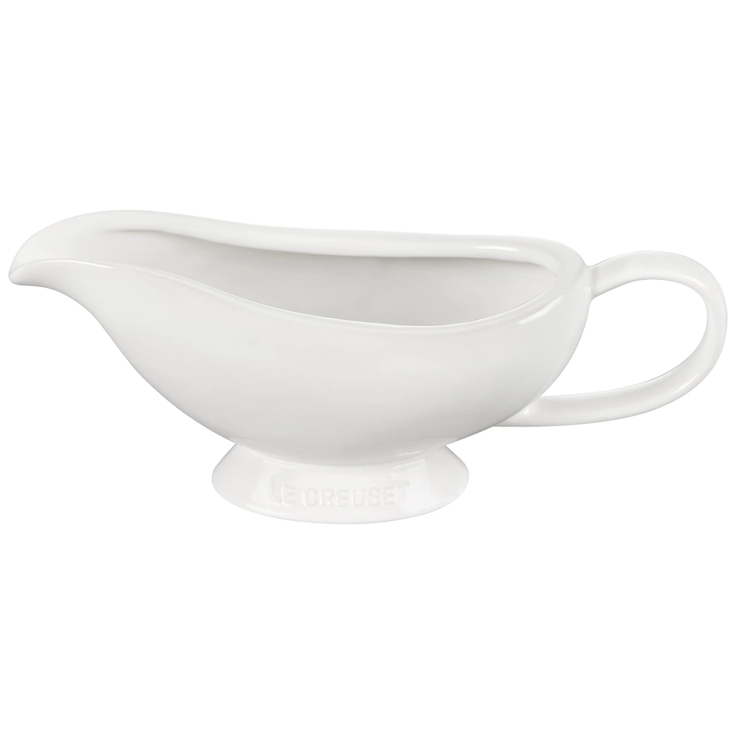 Le Creuset Heritage Stoneware Gravy Boat, White