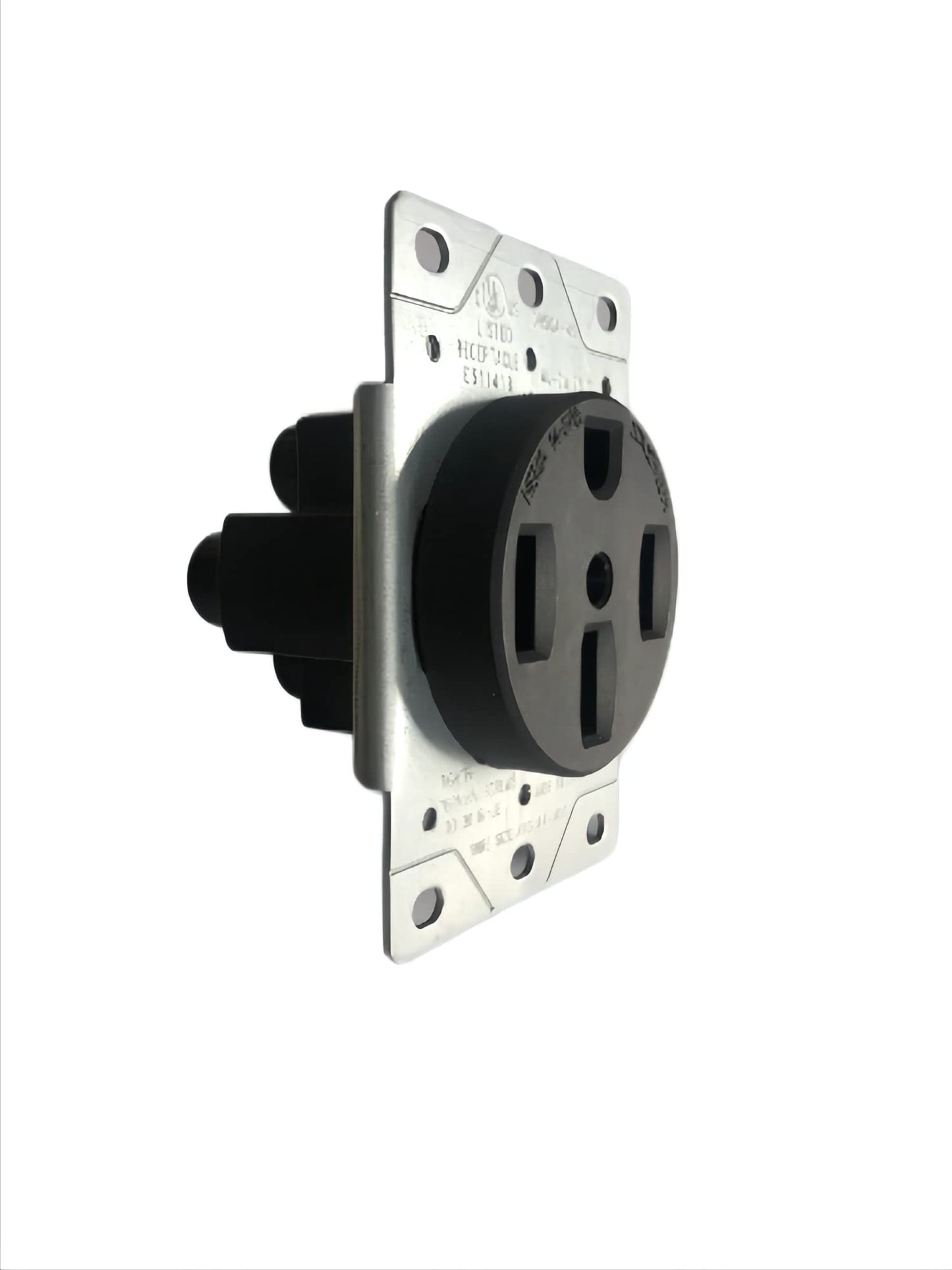 Select 10 Pack Lighting SL-DR50A-4S Volt Straight Blade Device, NEMA 14-50R, 50 Amps 125/250V Range Receptacle, Flush Mounting Power Outlet, Grounding, 3 Pole 4 Wired