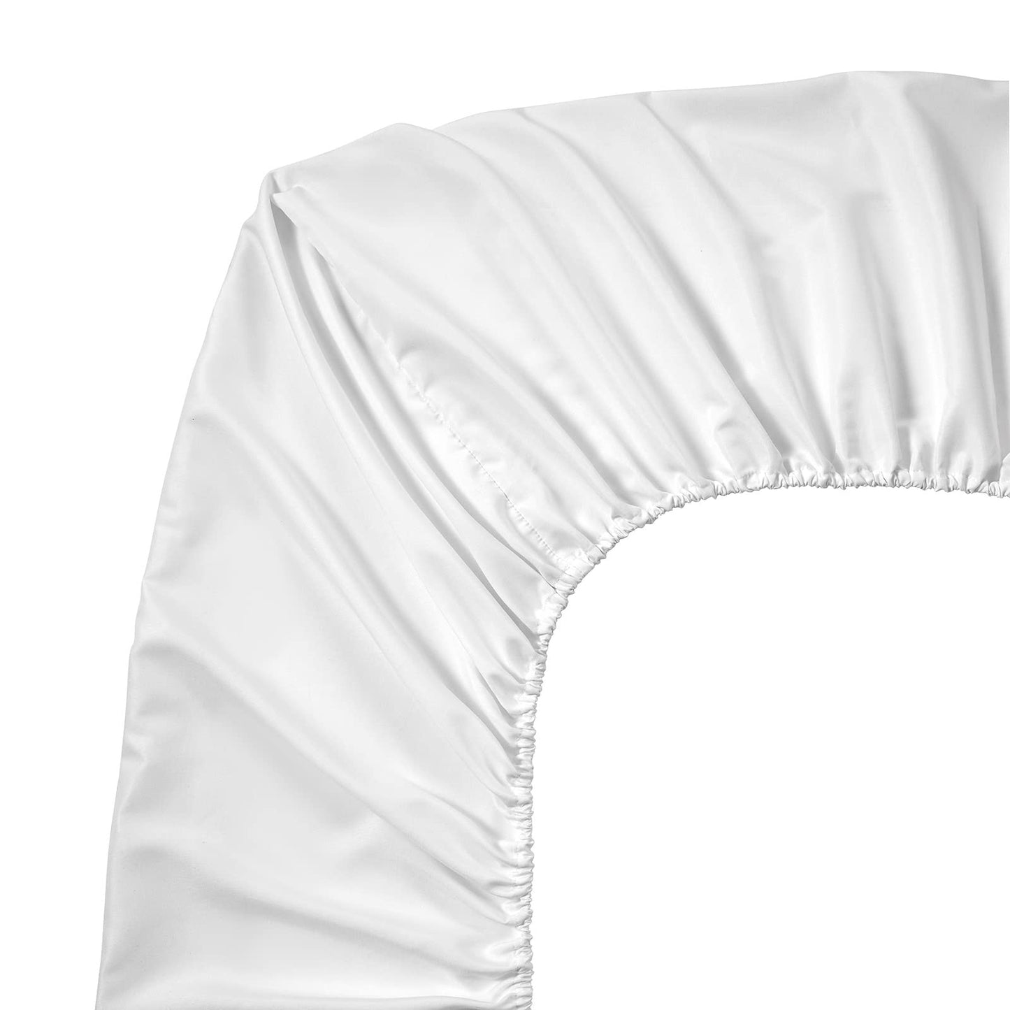 FreshCulture Queen Fitted Sheets, Bulk Pack of 6, Deep Pocket, Soft Microfiber Bottom Sheets for Home, Salons, Hotels, Queen Size Fitted Sheets Only (White)
