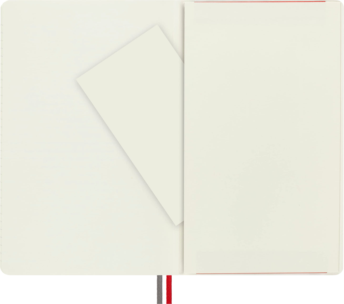Moleskine Classic Expanded Notebook, Soft Cover, Large (5" x 8.25") Ruled/Lined, Red, 400 Pages