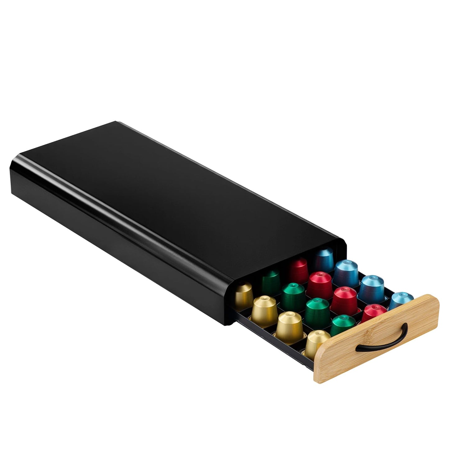 Coffee Pod Holder Drawer– serve for OriginalLine Capsules, Holds 40 Coffee Pods – Sleek Coffee Station Organizer with Anti-Slip Base