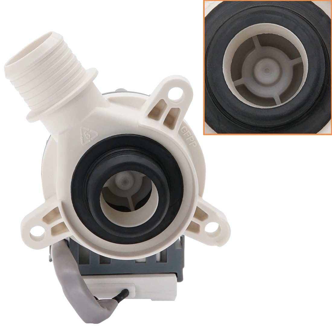 290D1201G003 Washer Drain Pump by SupHomie - Compatible with GE Washing Machine