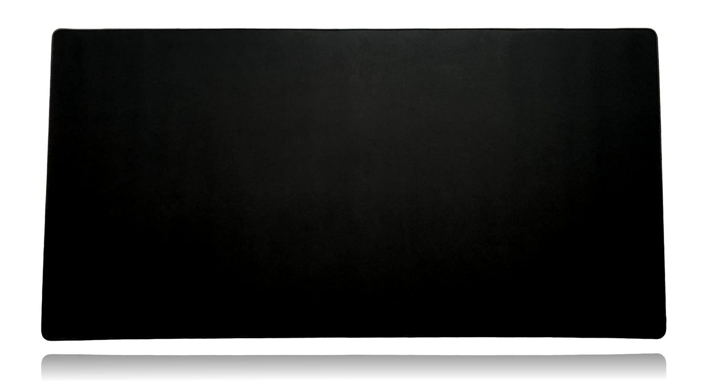 Mega Size Gaming Mouse Pad - Anti Slip Rubber Base - Stitched Edges - Large Desk Mat - 48" x 24" x 0.16" (Mega, All Black/No Logo)