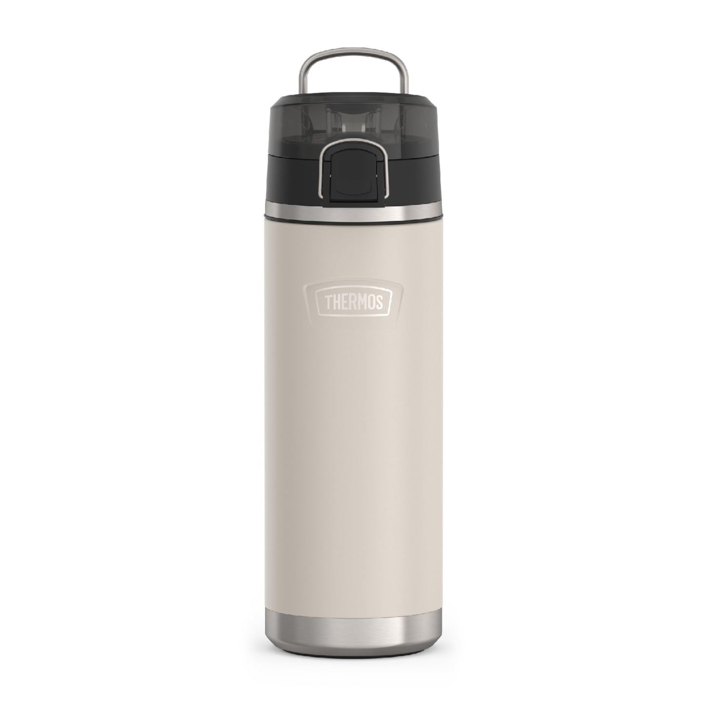 THERMOS ICON SERIES Stainless Steel Water Bottle with Spout - 24 Ounce, Sandstone - Vacuum Insulated Water Bottle with Lid