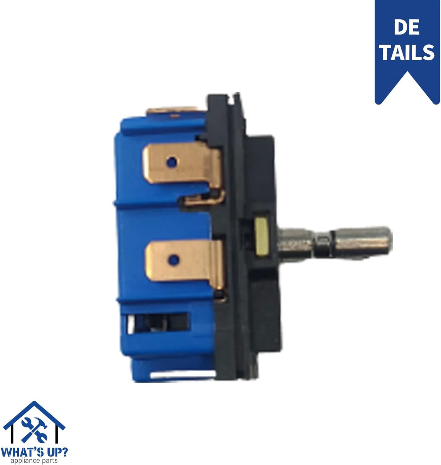 [What's Up?] WB24X25013 Switch WB24X25013 4464832 New OEM Produced Electric Range Surface Element Infinite Control Switch Replacement Part, Model Specific Not Universal