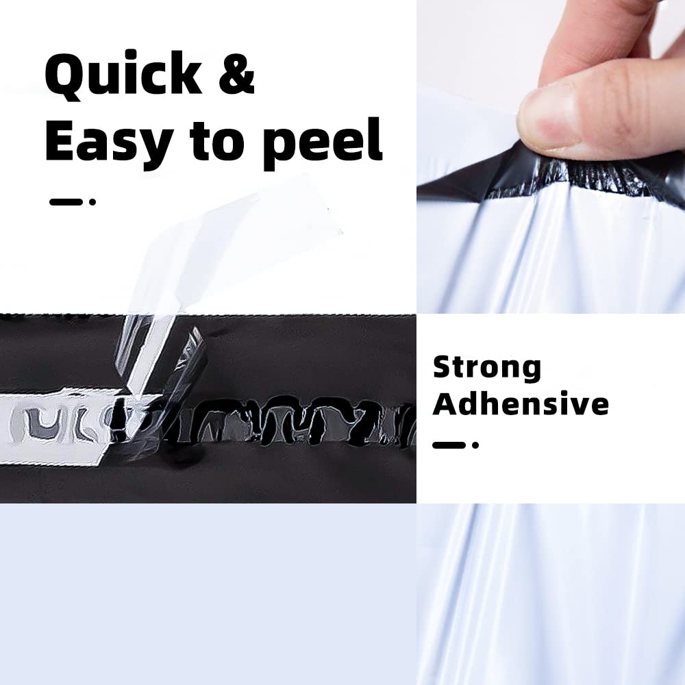 POLYSELLS 1000 6x9 Inch White Pack Poly Mailers Shipping Envelopes, Strong Adhesive Sealing, Waterproof, and Tear-resistant Postal Mailing Bags. Mailer Bags for clothing, books, and accessories